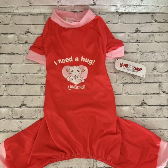 Multipet Lambchop "I Need a Hug" Valentine Dog PJ Size Small NWT - Picture 1 of 3